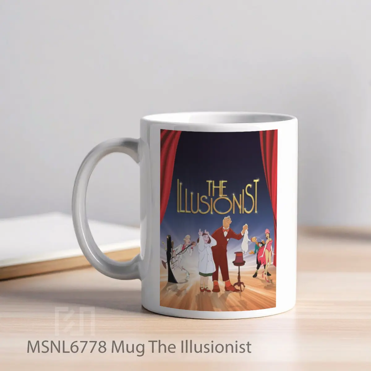 Mug The Illusionist Gelas Keramik Tema Film MSNL6778 - Tampak Kiri