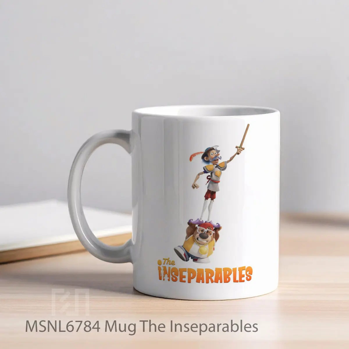 Mug The Inseparables Gelas Keramik Tema Film MSNL6784 - Tampak Kiri