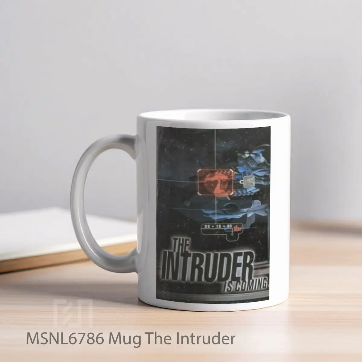 Mug The Intruder Gelas Keramik Tema Film MSNL6786 - Tampak Kiri