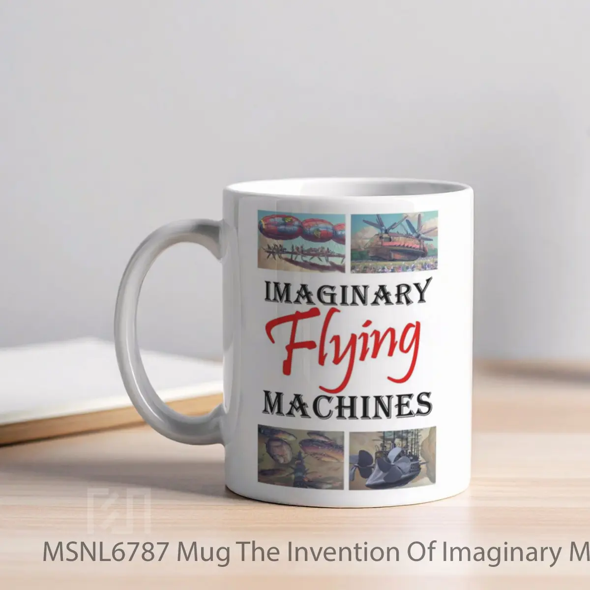 Mug The Invention Of Imaginary Machines Of Destruction Gelas Keramik Tema Film MSNL6787 - Tampak Kiri