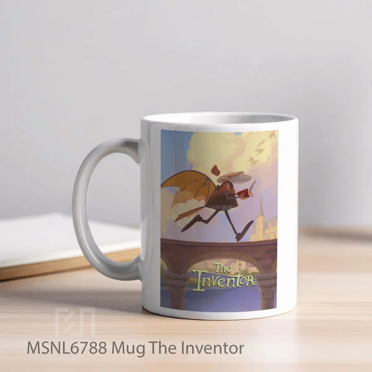 Mug The Inventor Gelas Keramik Tema Film MSNL6788 - Tampak Kiri