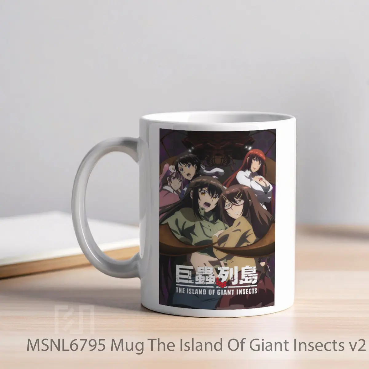 Mug The Island Of Giant Insects V2 Gelas Keramik Tema Film MSNL6795 - Tampak Kiri