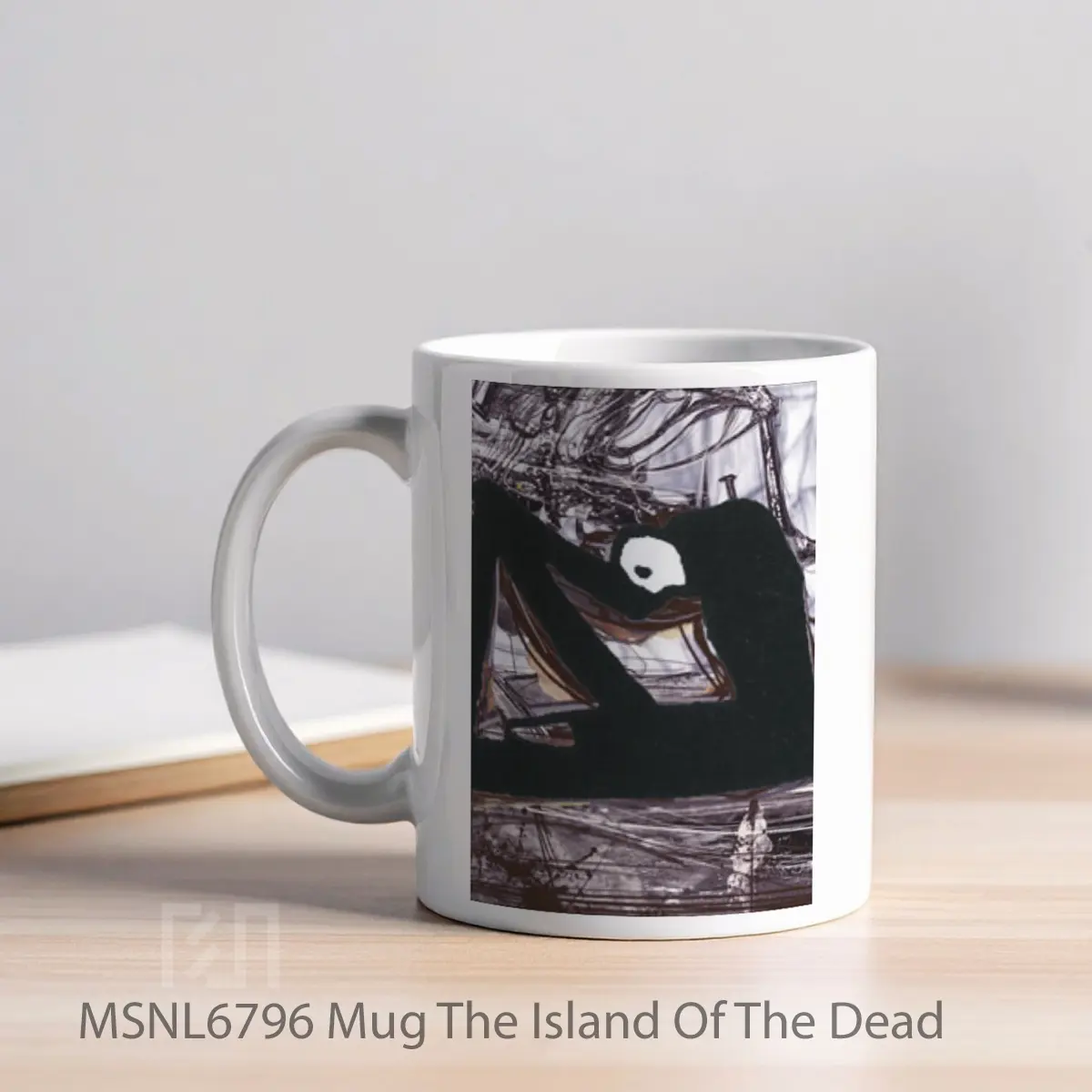 Mug The Island Of The Dead Gelas Keramik Tema Film MSNL6796 - Tampak Kiri