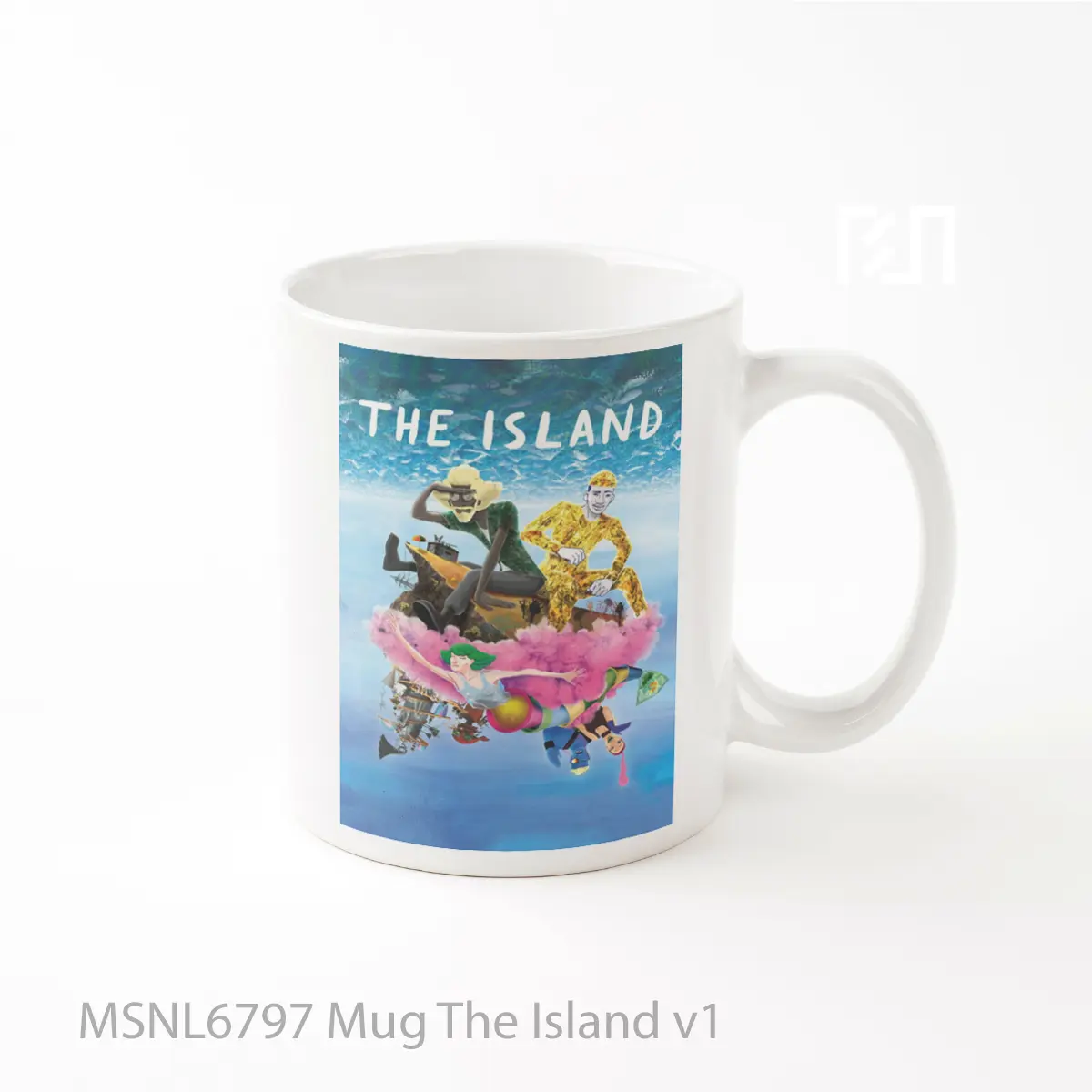 Mug The Island V1 Gelas Keramik Tema Film MSNL6797
