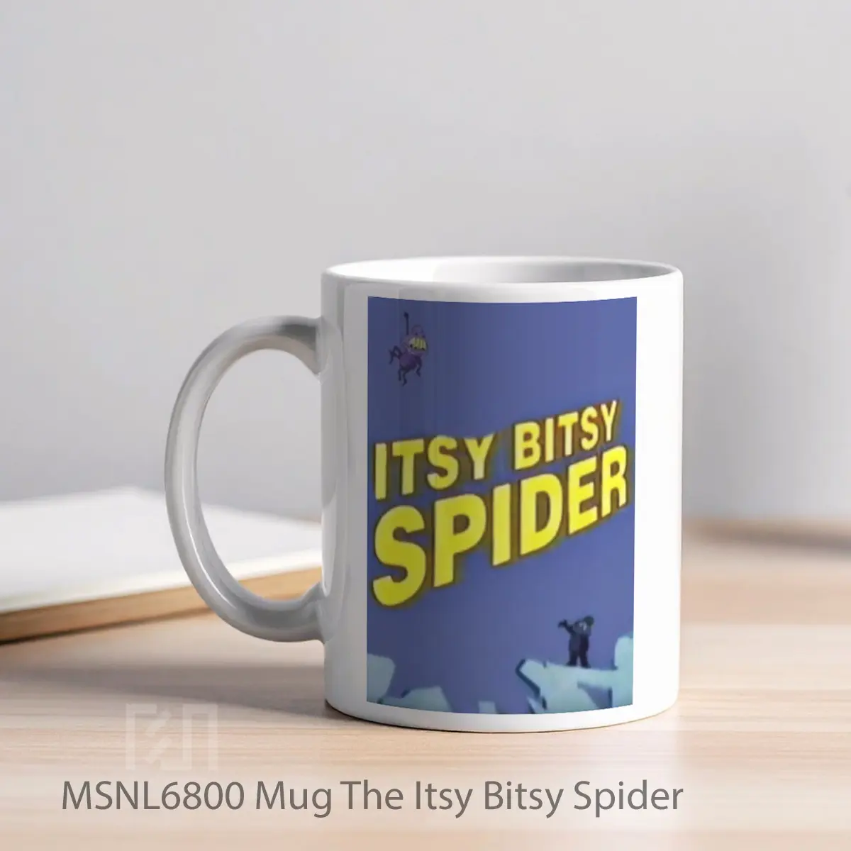 Mug The Itsy Bitsy Spider Gelas Keramik Tema Film MSNL6800 - Tampak Kiri