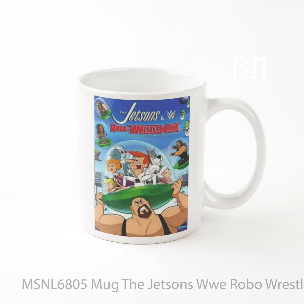 Mug The Jetsons Wwe Robo Wrestlemania Gelas Keramik Tema Film MSNL6805