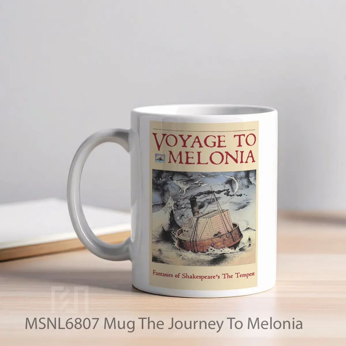 Mug The Journey To Melonia Gelas Keramik Tema Film MSNL6807 - Tampak Kiri