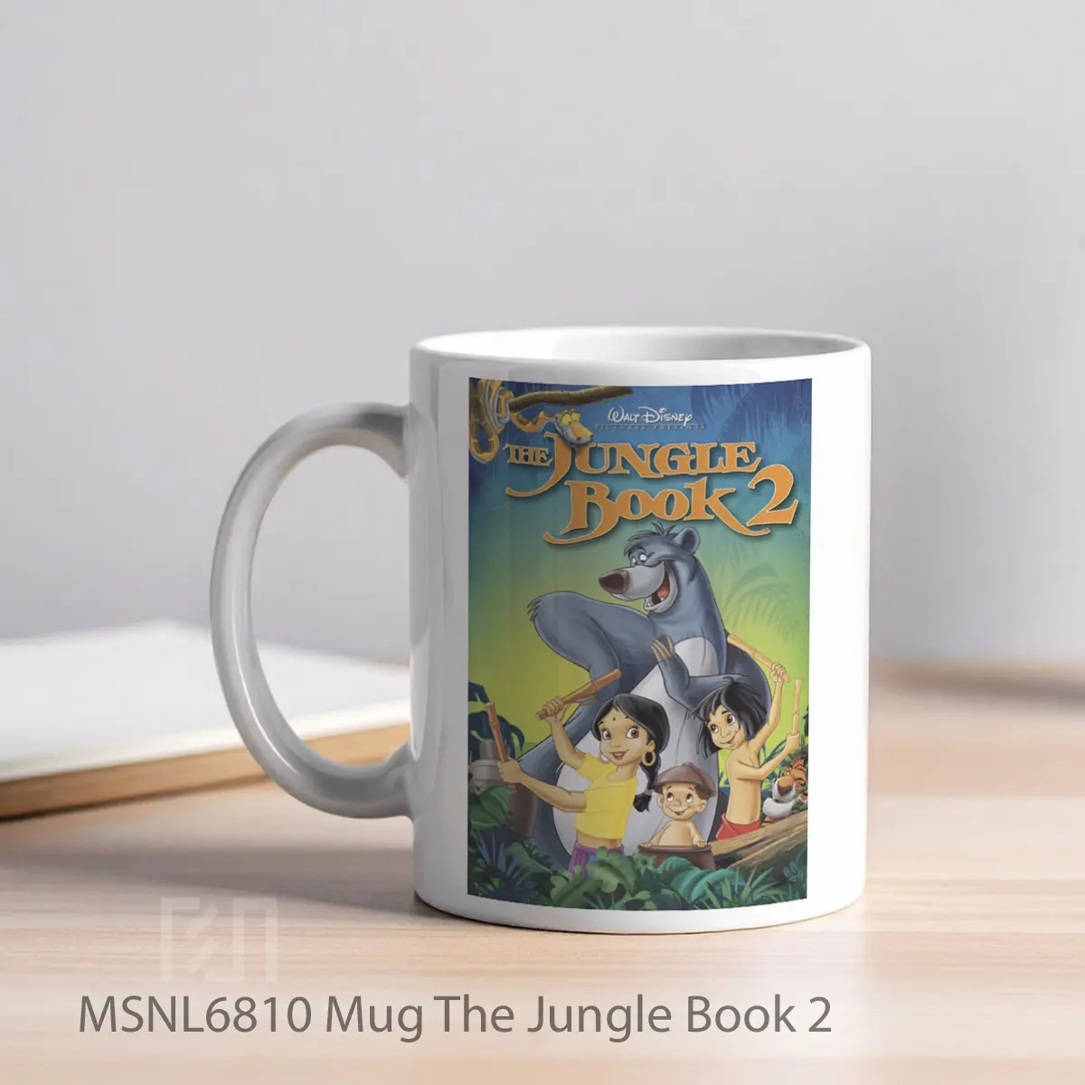 Mug The Jungle Book 2 Gelas Keramik Tema Film MSNL6810 - Tampak Kiri