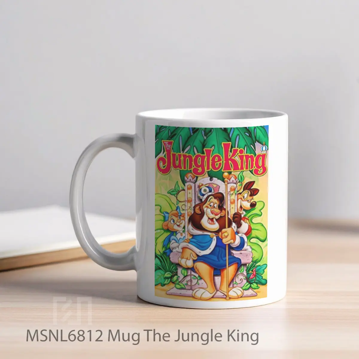 Mug The Jungle King Gelas Keramik Tema Film MSNL6812 - Tampak Kiri