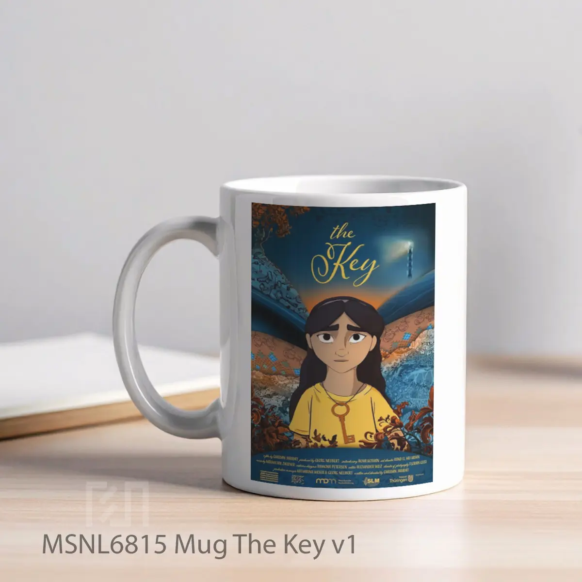 Mug The Key V1 Gelas Keramik Tema Film MSNL6815 - Tampak Kiri