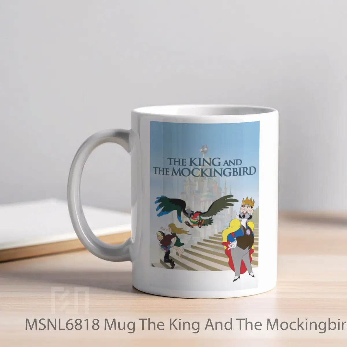 Mug The King And The Mockingbird Gelas Keramik Tema Film MSNL6818 - Tampak Kiri