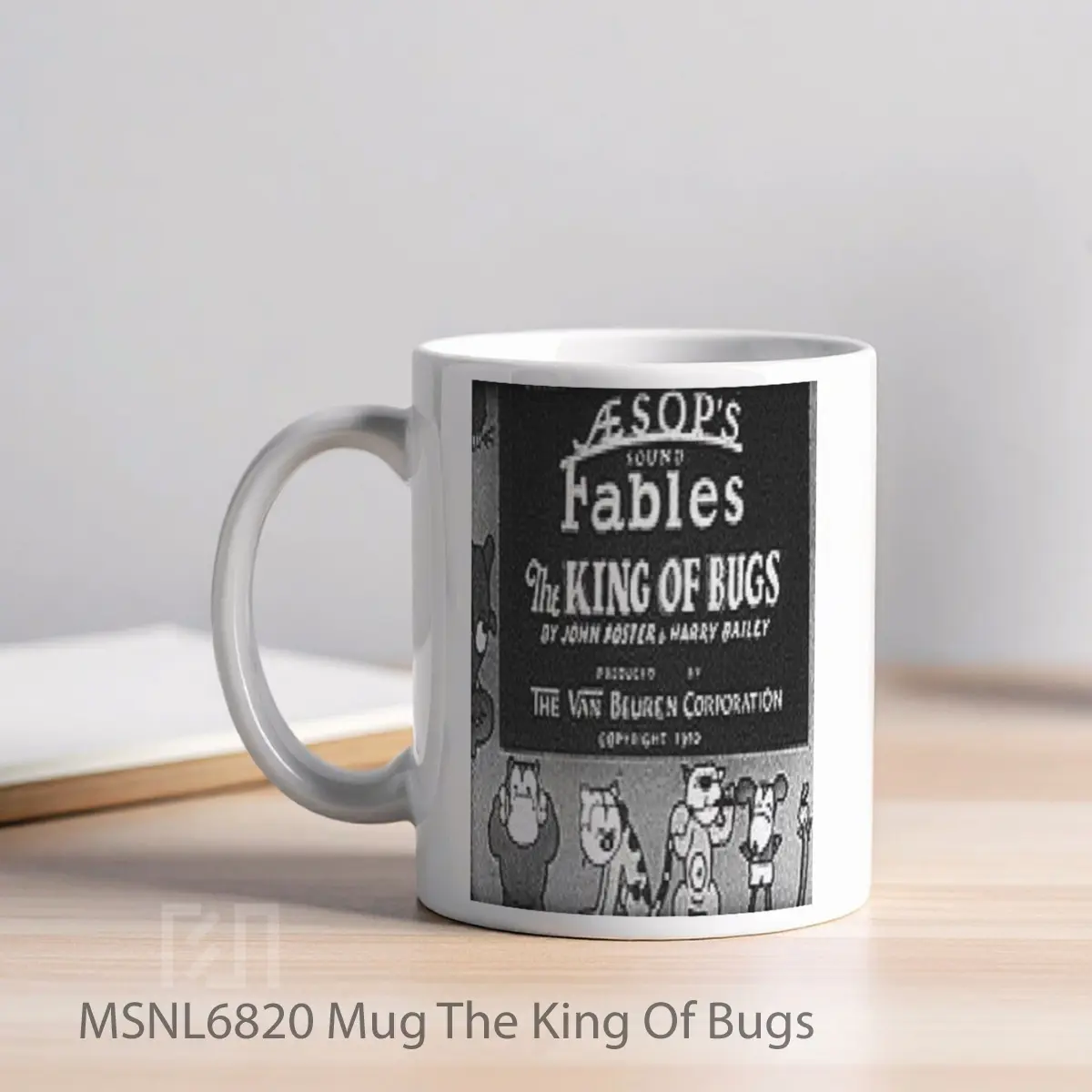 Mug The King Of Bugs Gelas Keramik Tema Film MSNL6820 - Tampak Kiri