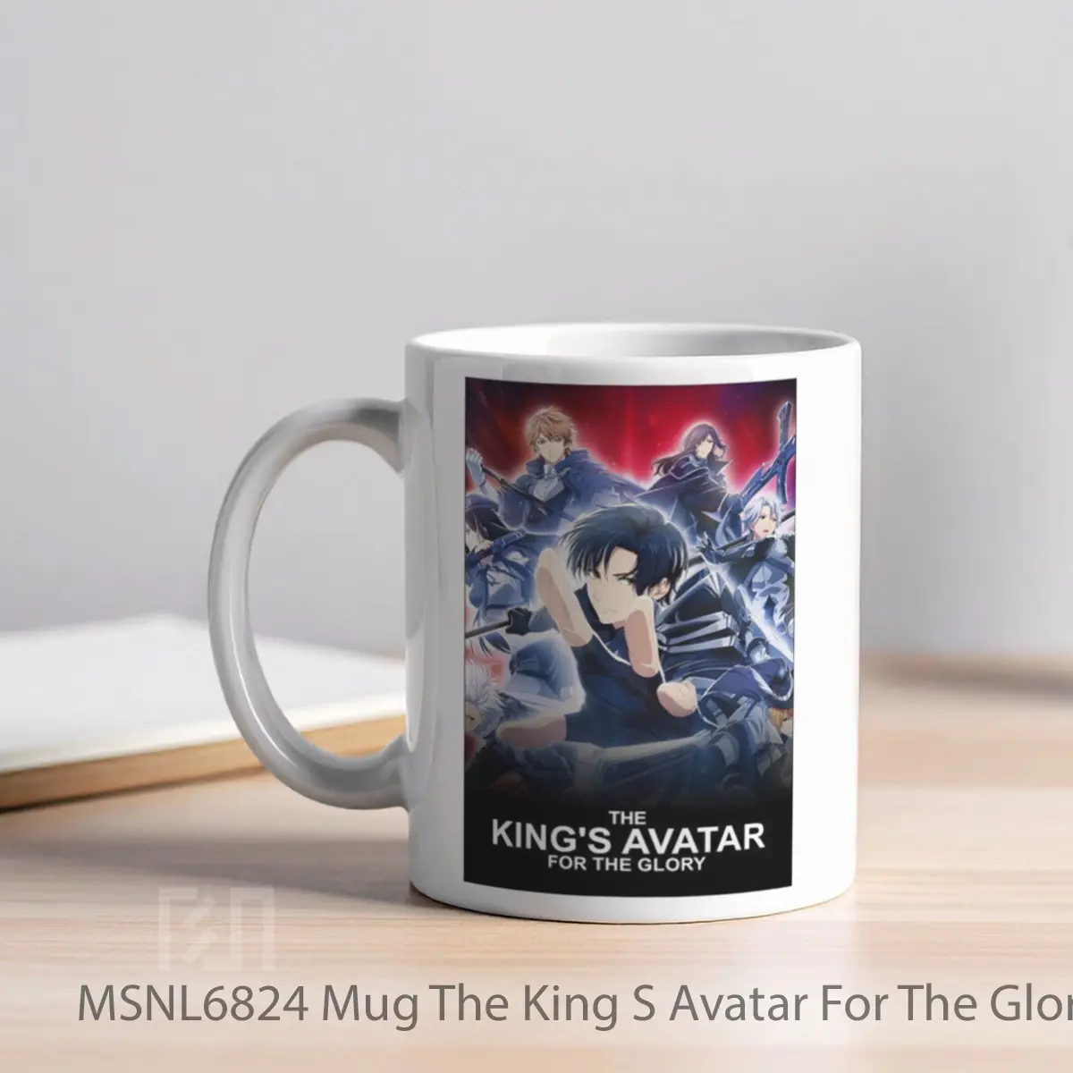 Mug The King S Avatar For The Glory Gelas Keramik Tema Film MSNL6824 - Tampak Kiri