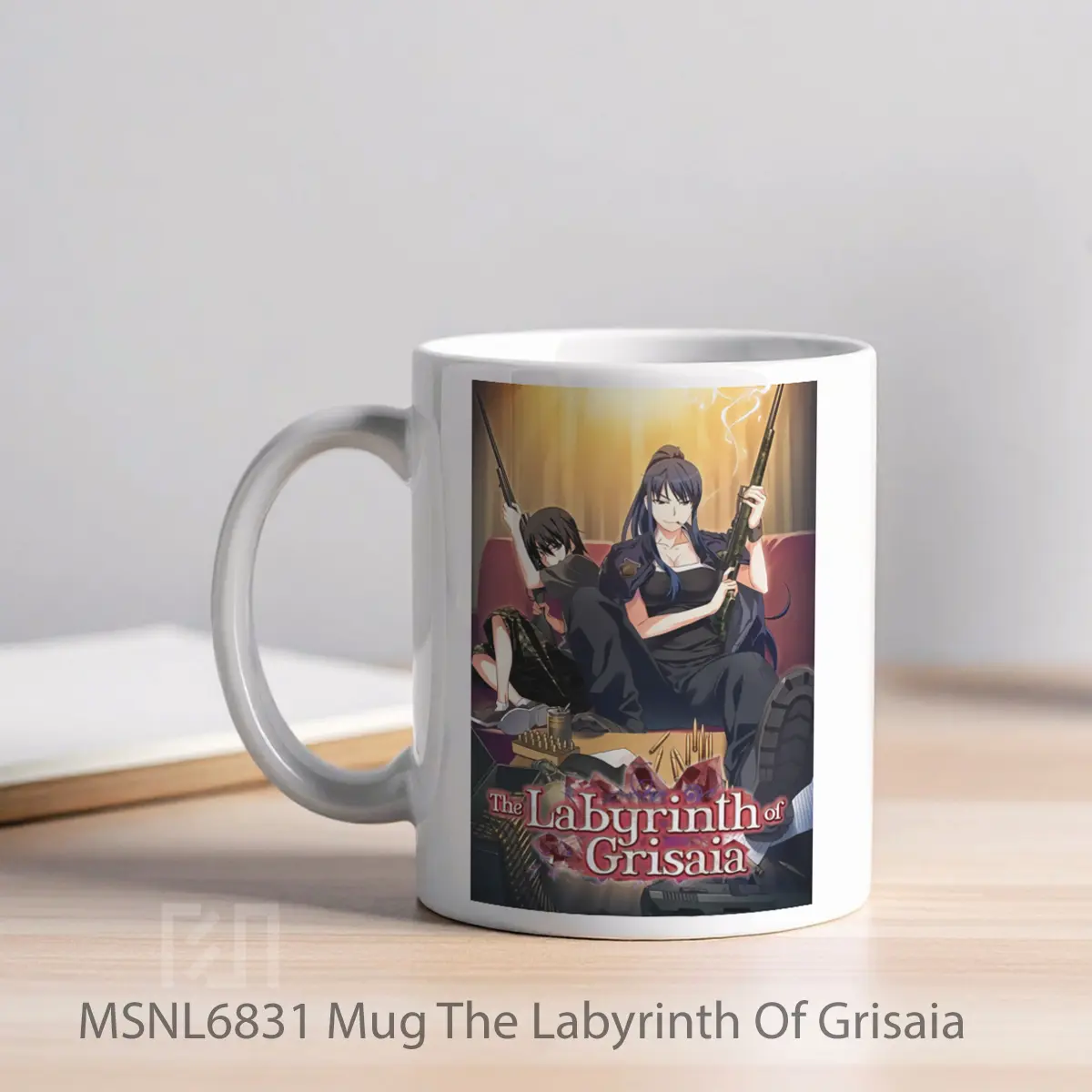 Mug The Labyrinth Of Grisaia Gelas Keramik Tema Film MSNL6831 - Tampak Kiri