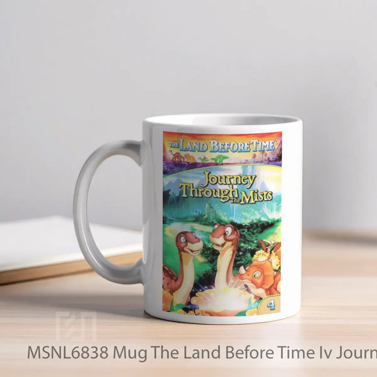 Mug The Land Before Time Iv Journey Through The Mists Gelas Keramik Tema Film MSNL6838 - Tampak Kiri