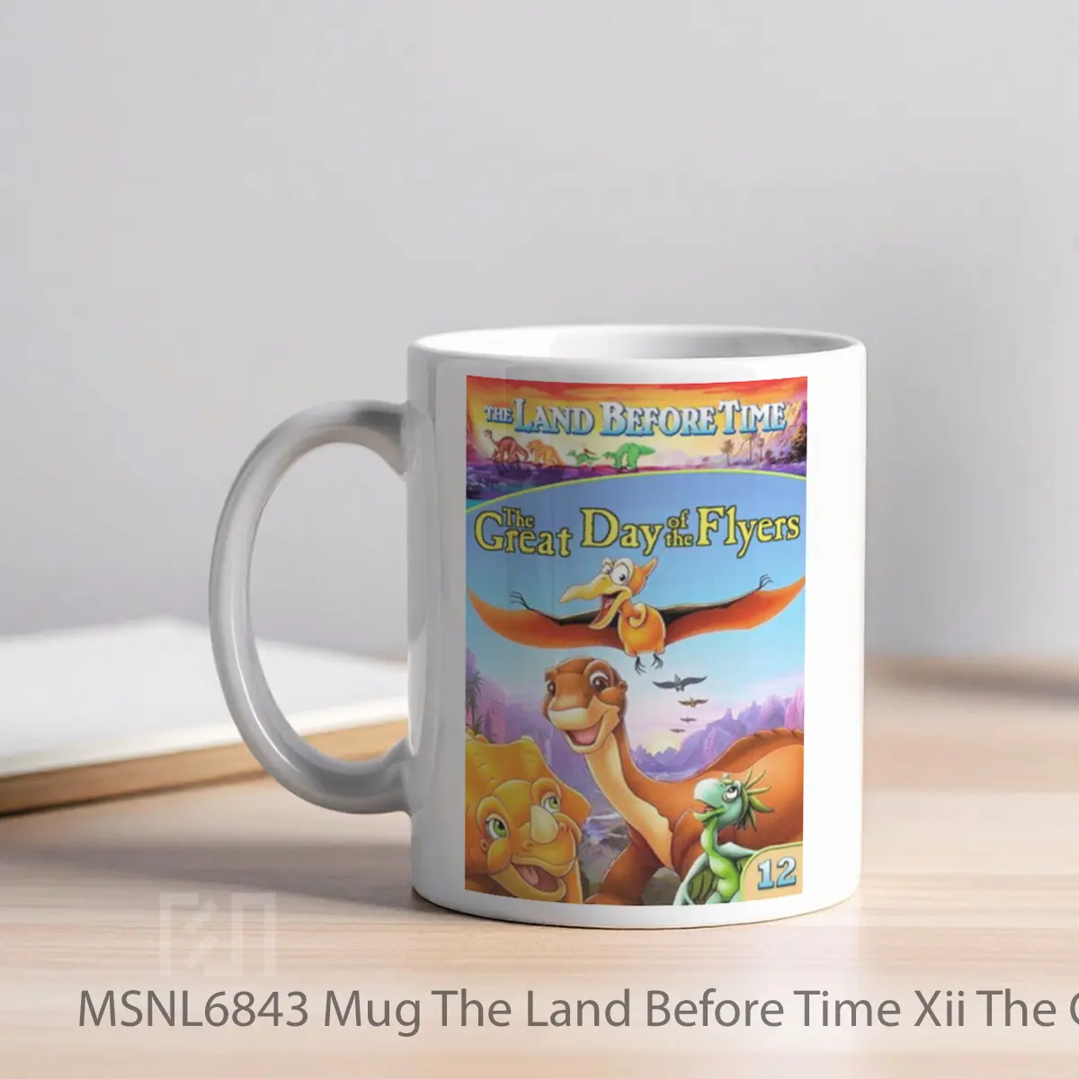 Mug The Land Before Time Xii The Great Day Of The Flyers Gelas Keramik Tema Film MSNL6843 - Tampak Kiri