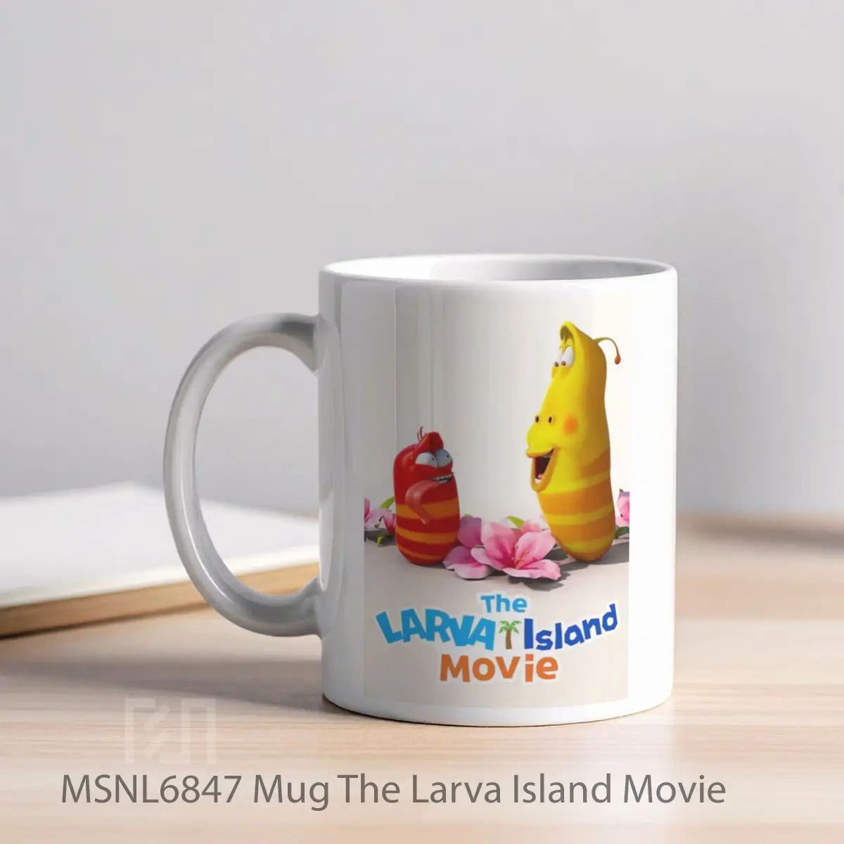 Mug The Larva Island Movie Gelas Keramik Tema Film MSNL6847 - Tampak Kiri