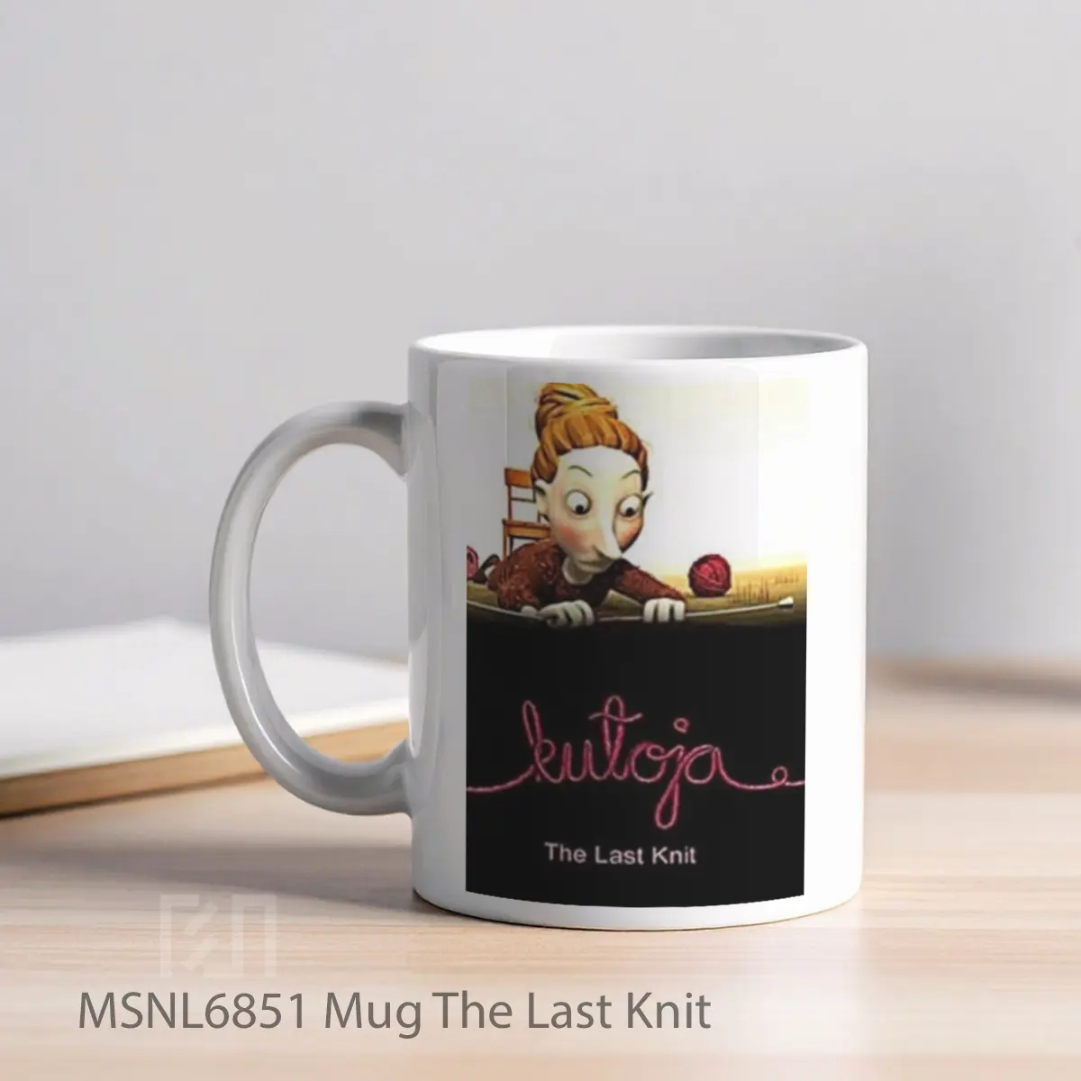 Mug The Last Knit Gelas Keramik Tema Film MSNL6851 - Tampak Kiri