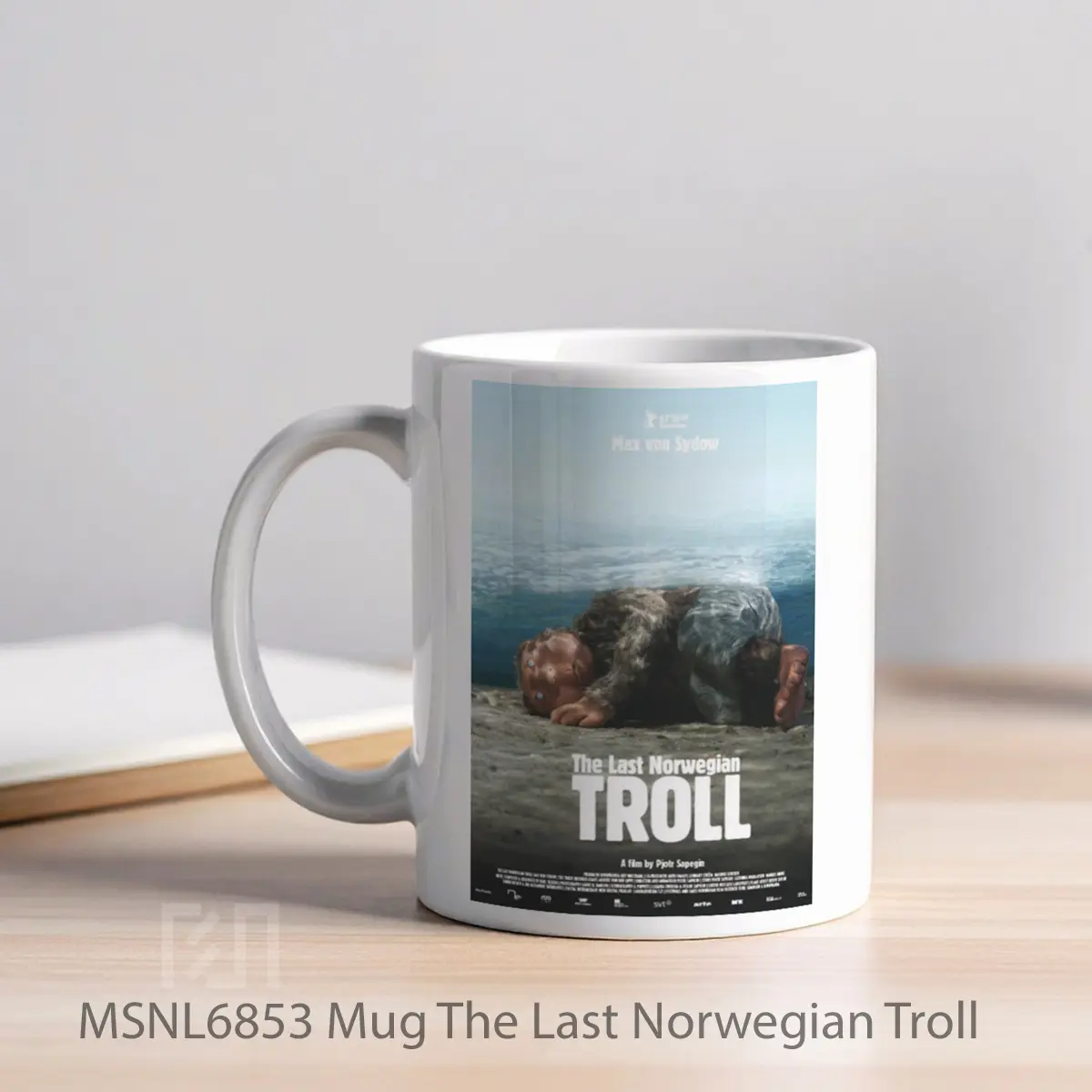 Mug The Last Norwegian Troll Gelas Keramik Tema Film MSNL6853 - Tampak Kiri