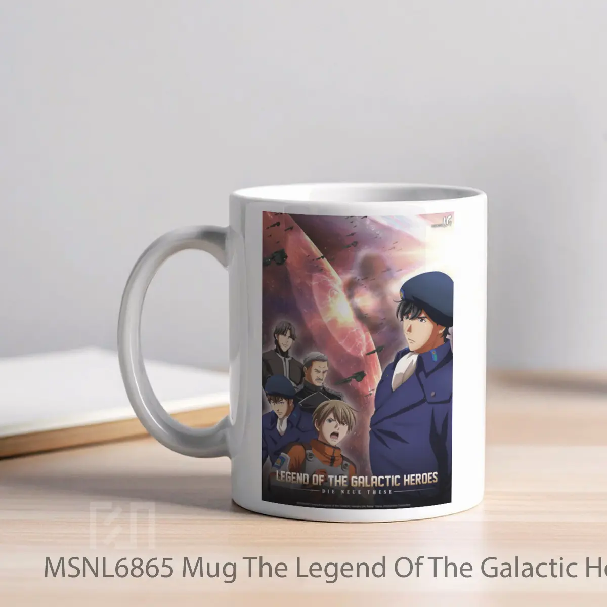 Mug The Legend Of The Galactic Heroes Die Neue These Collision 1 Gelas Keramik Tema Film MSNL6865 - Tampak Kiri