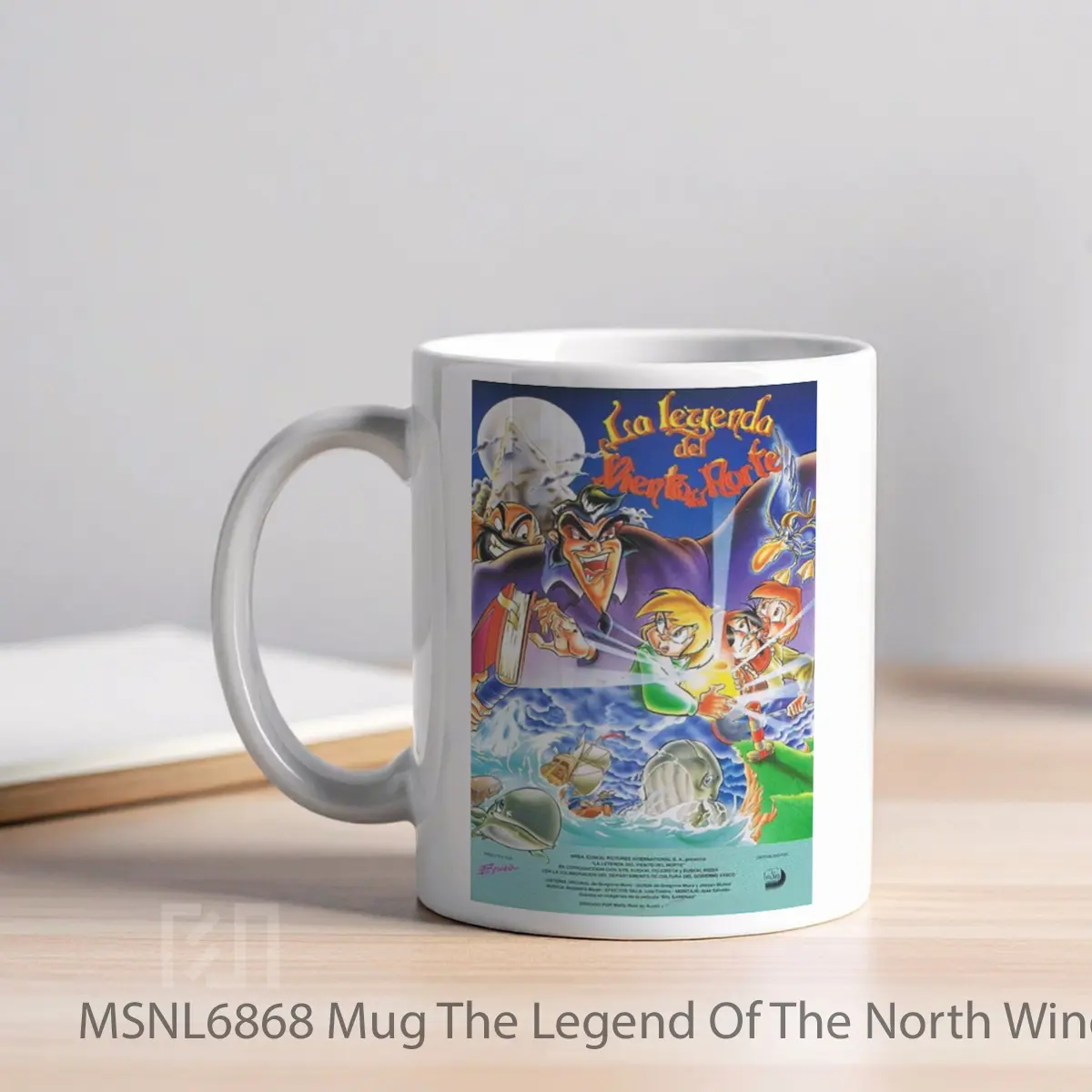 Mug The Legend Of The North Wind Gelas Keramik Tema Film MSNL6868 - Tampak Kiri