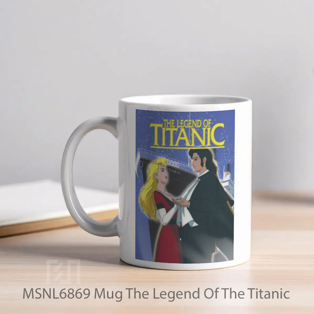 Mug The Legend Of The Titanic Gelas Keramik Tema Film MSNL6869 - Tampak Kiri