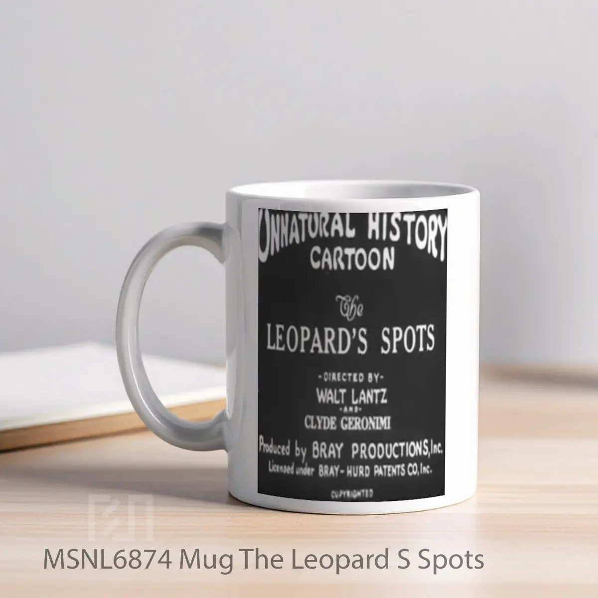 Mug The Leopard S Spots Gelas Keramik Tema Film MSNL6874 - Tampak Kiri
