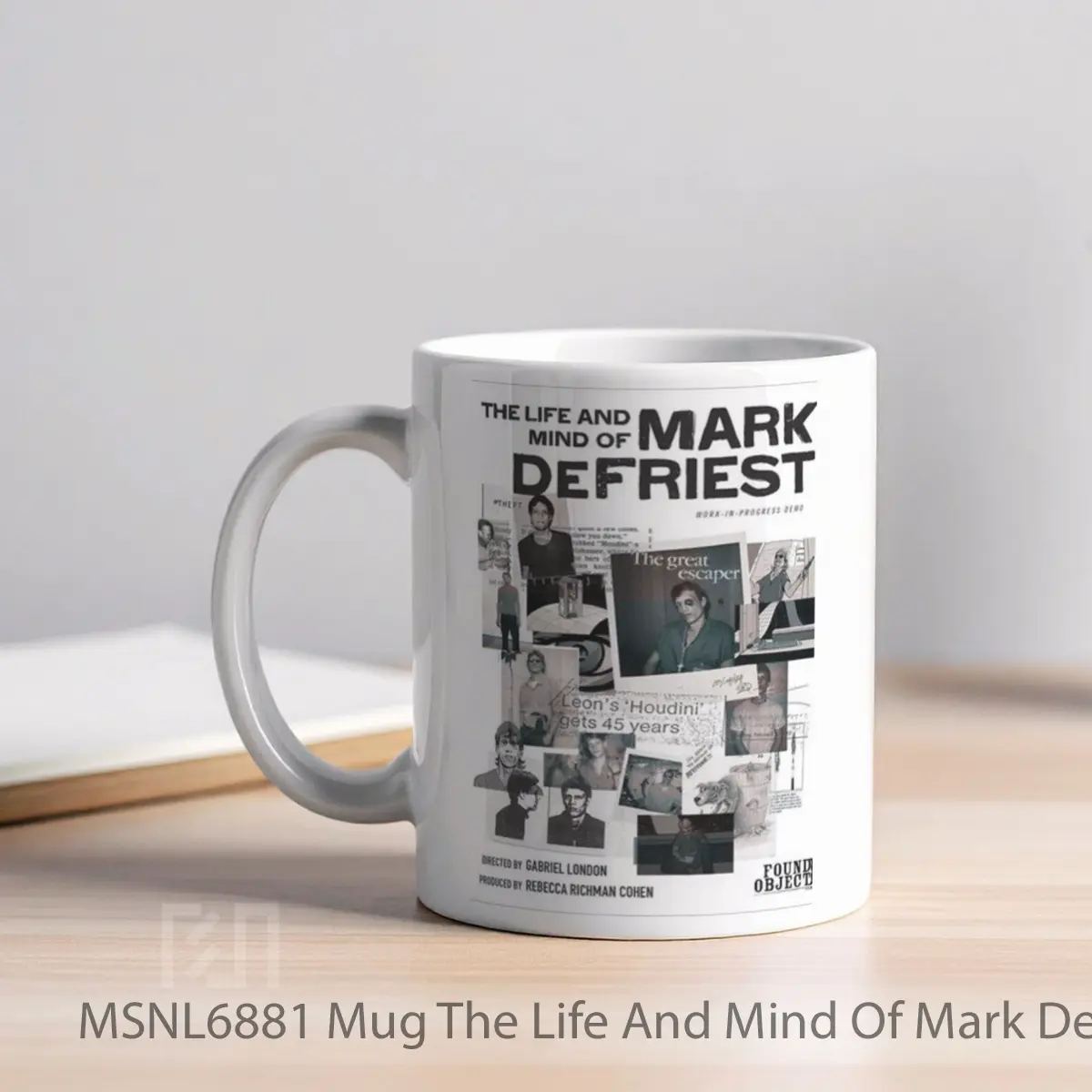 Mug The Life And Mind Of Mark Defriest Gelas Keramik Tema Film MSNL6881 - Tampak Kiri