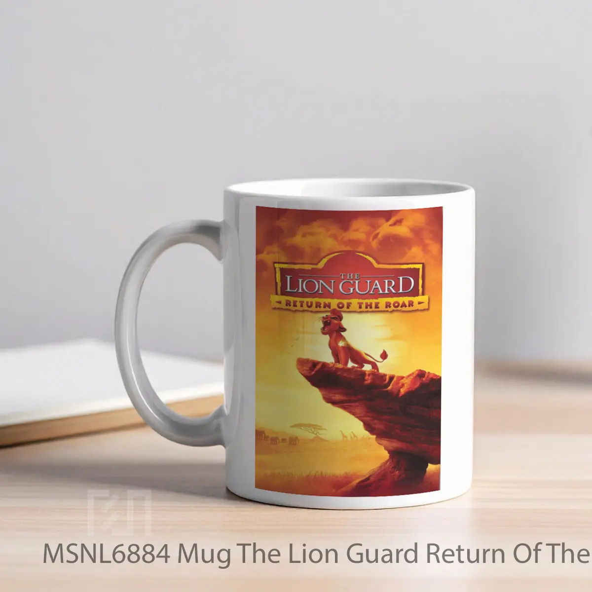 Mug The Lion Guard Return Of The Roar Gelas Keramik Tema Film MSNL6884 - Tampak Kiri