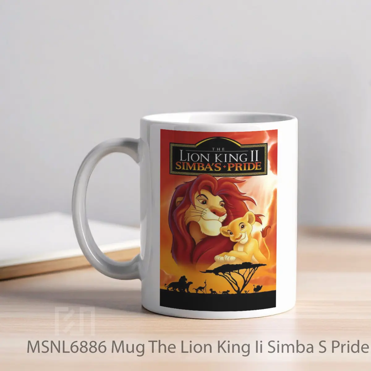 Mug The Lion King Ii Simba S Pride Gelas Keramik Tema Film MSNL6886 - Tampak Kiri