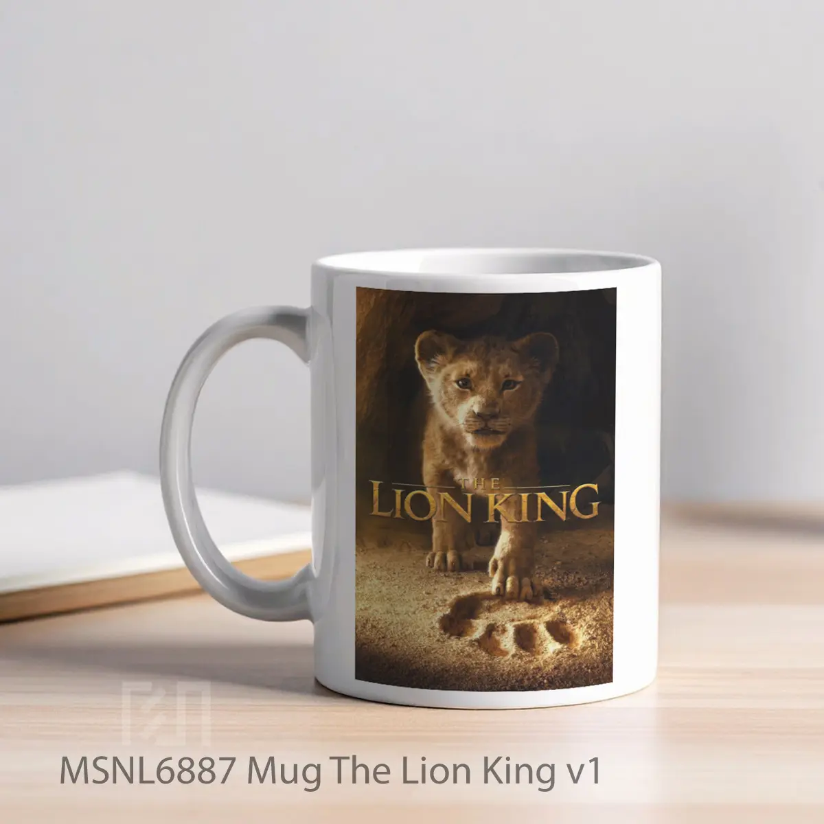 Mug The Lion King V1 Gelas Keramik Tema Film MSNL6887 - Tampak Kiri