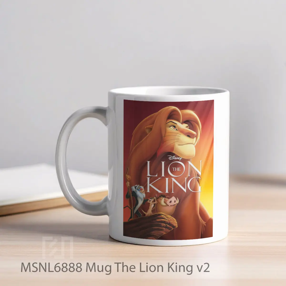 Mug The Lion King V2 Gelas Keramik Tema Film MSNL6888 - Tampak Kiri