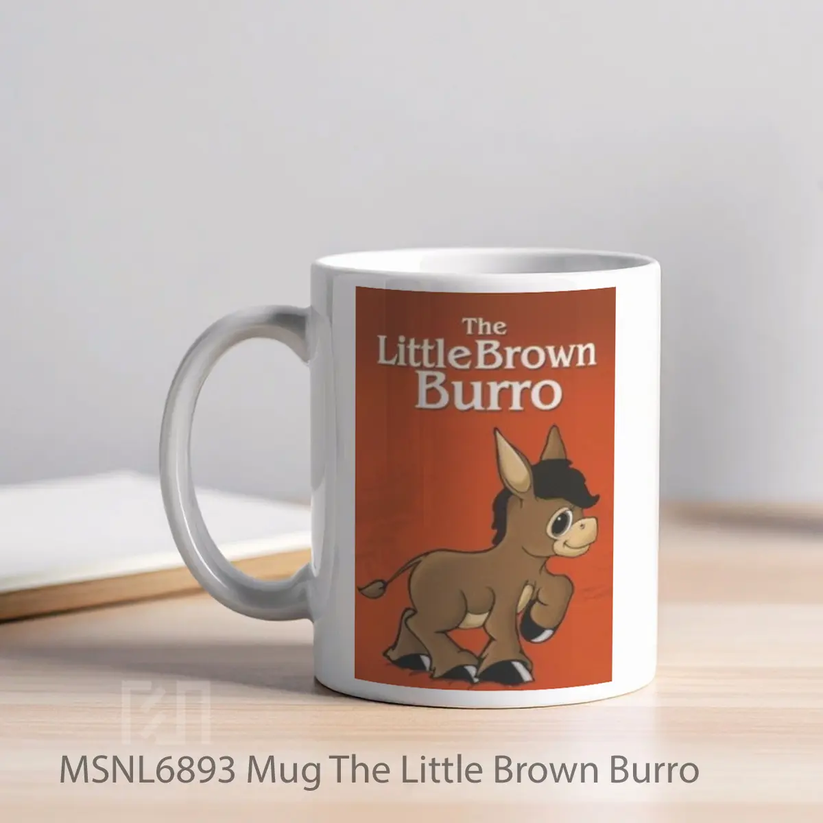 Mug The Little Brown Burro Gelas Keramik Tema Film MSNL6893 - Tampak Kiri