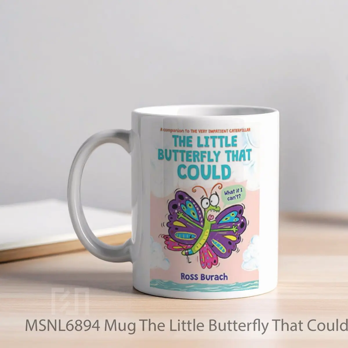 Mug The Little Butterfly That Could Gelas Keramik Tema Film MSNL6894 - Tampak Kiri