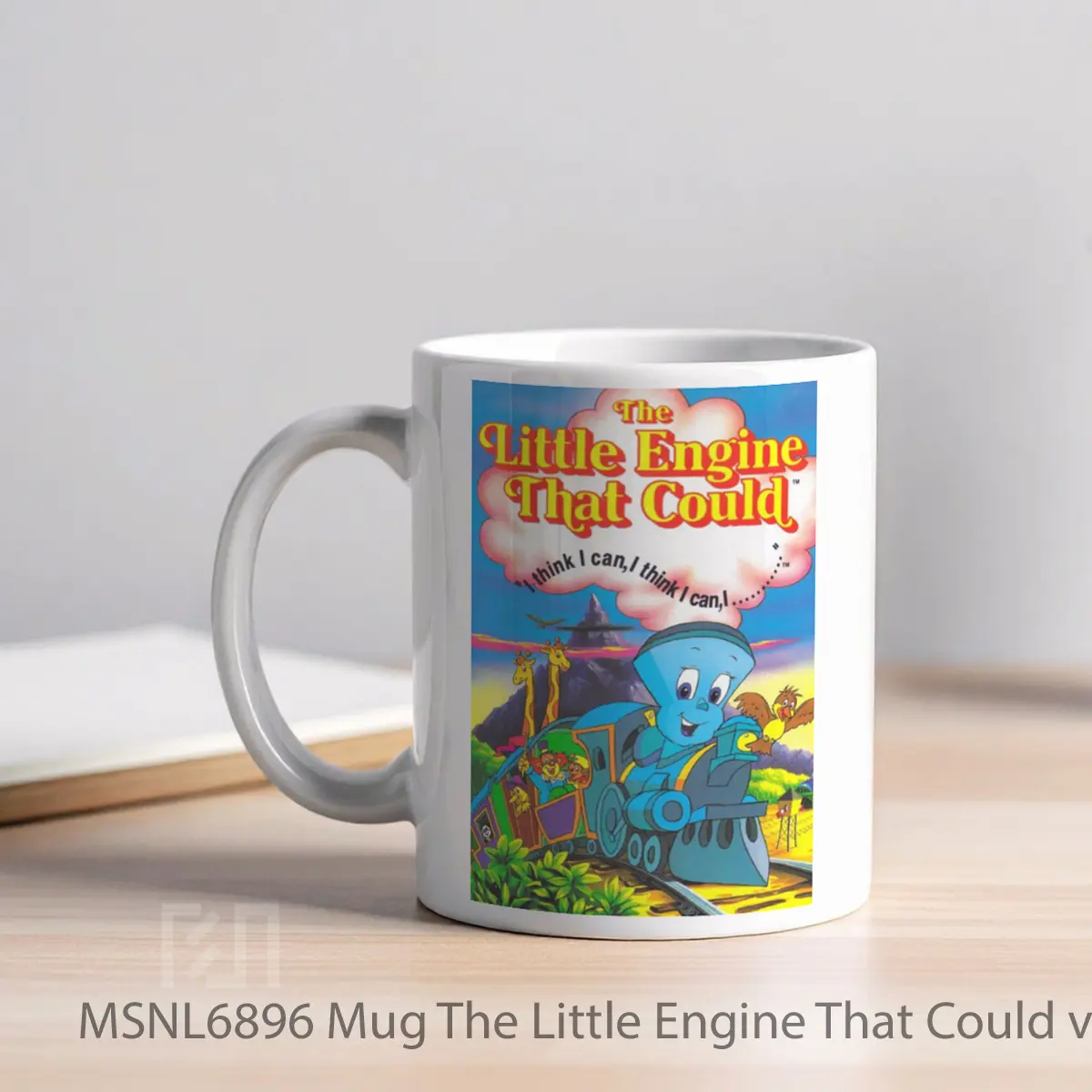 Mug The Little Engine That Could V1 Gelas Keramik Tema Film MSNL6896 - Tampak Kiri