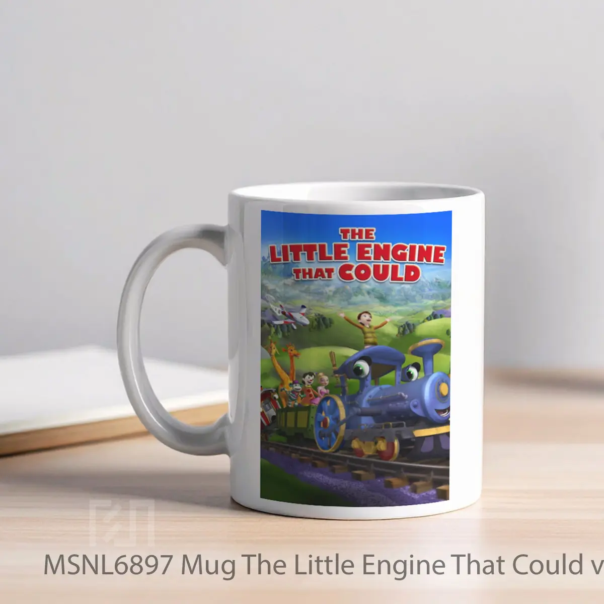 Mug The Little Engine That Could V2 Gelas Keramik Tema Film MSNL6897 - Tampak Kiri