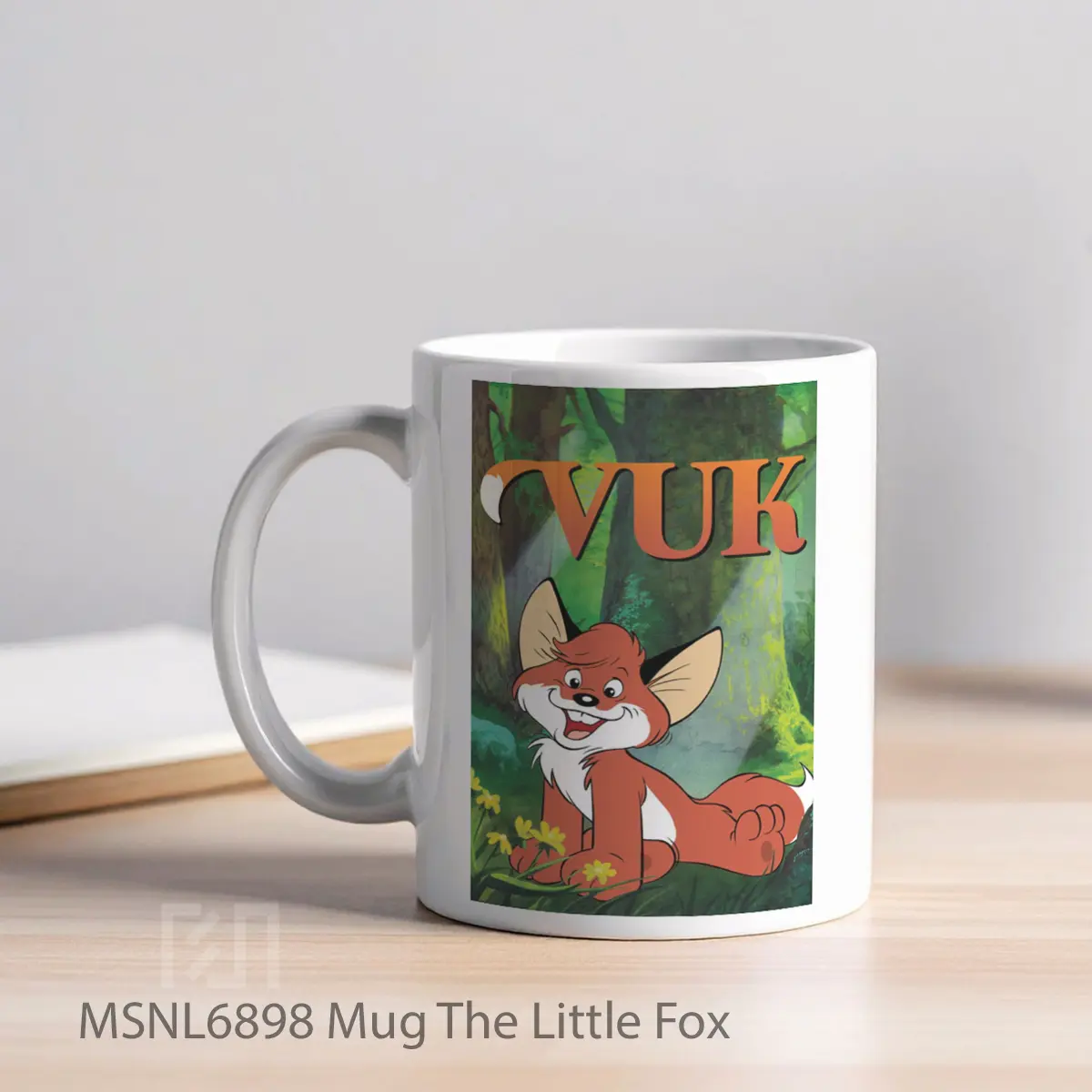 Mug The Little Fox Gelas Keramik Tema Film MSNL6898 - Tampak Kiri