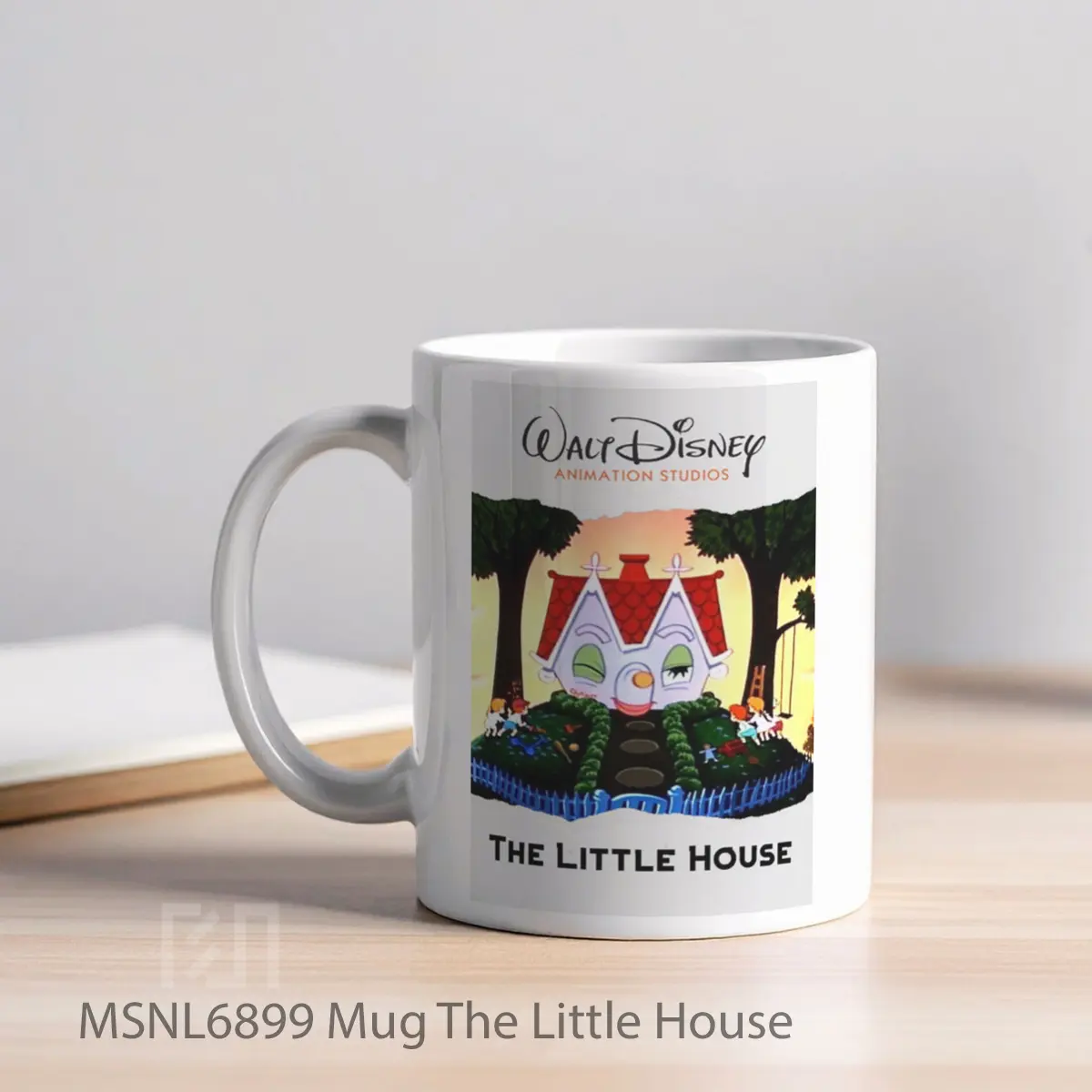 Mug The Little House Gelas Keramik Tema Film MSNL6899 - Tampak Kiri