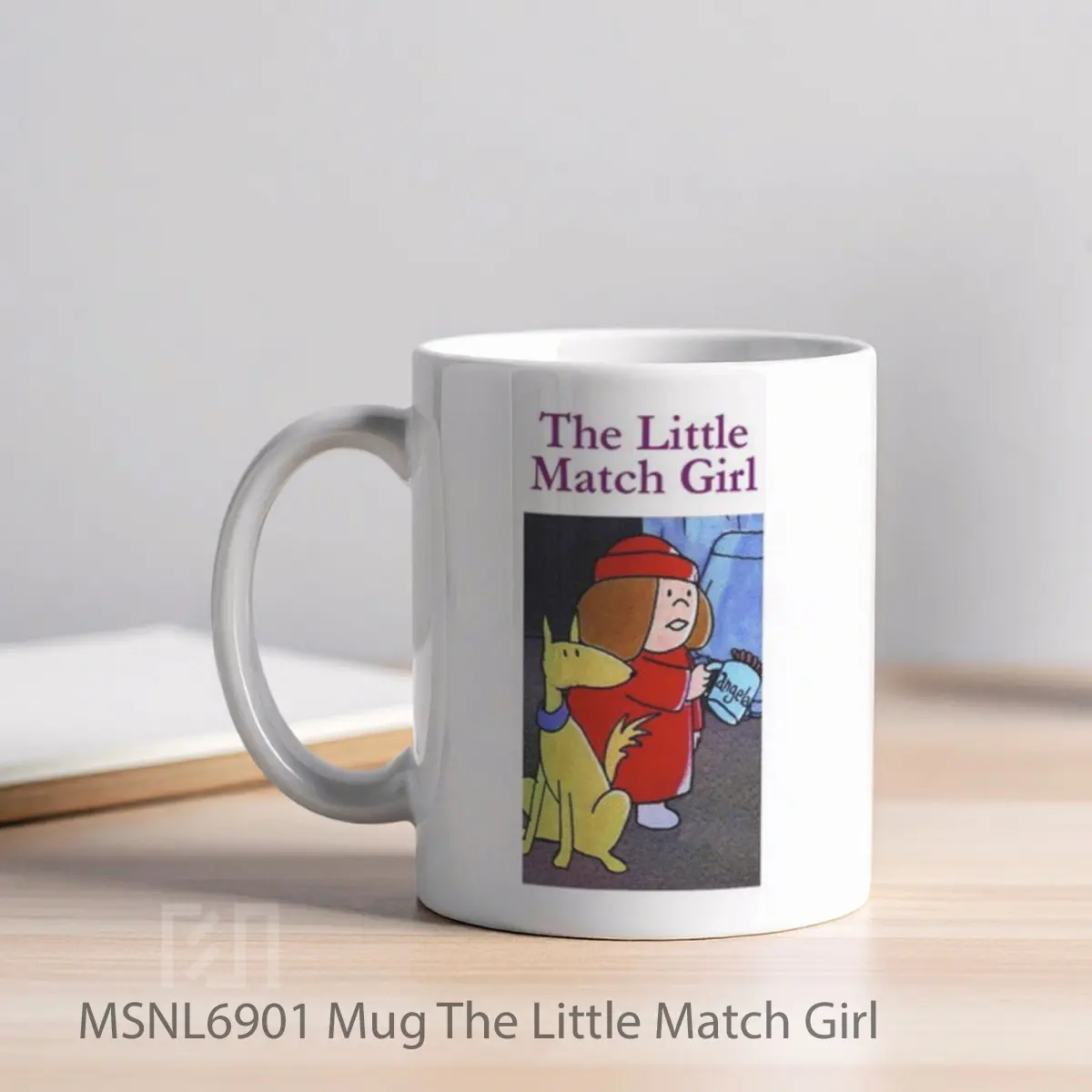 Mug The Little Match Girl Gelas Keramik Tema Film MSNL6901 - Tampak Kiri