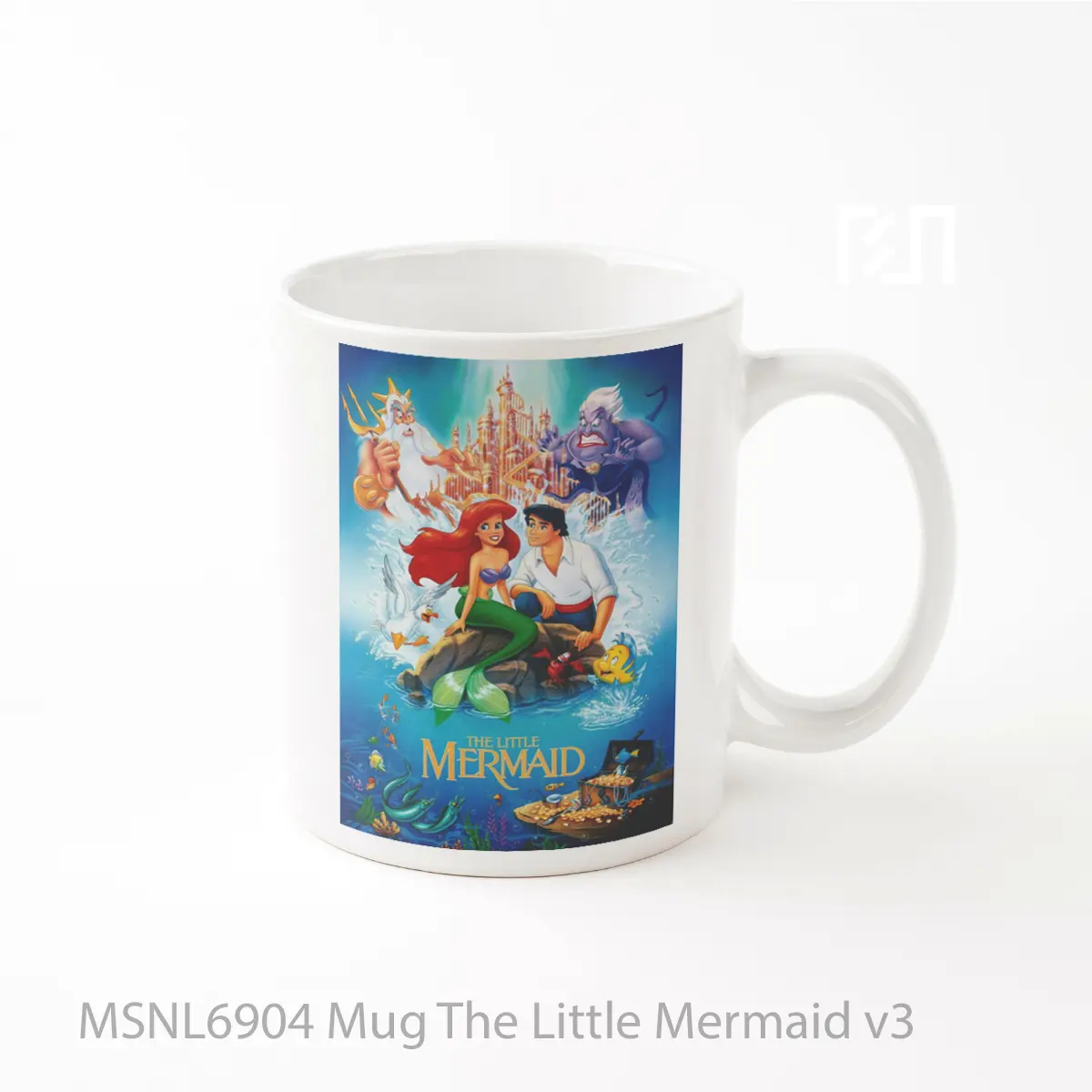 Mug The Little Mermaid V3 Gelas Keramik Tema Film MSNL6904