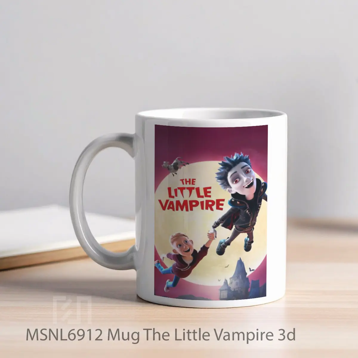 Mug The Little Vampire 3d Gelas Keramik Tema Film MSNL6912 - Tampak Kiri