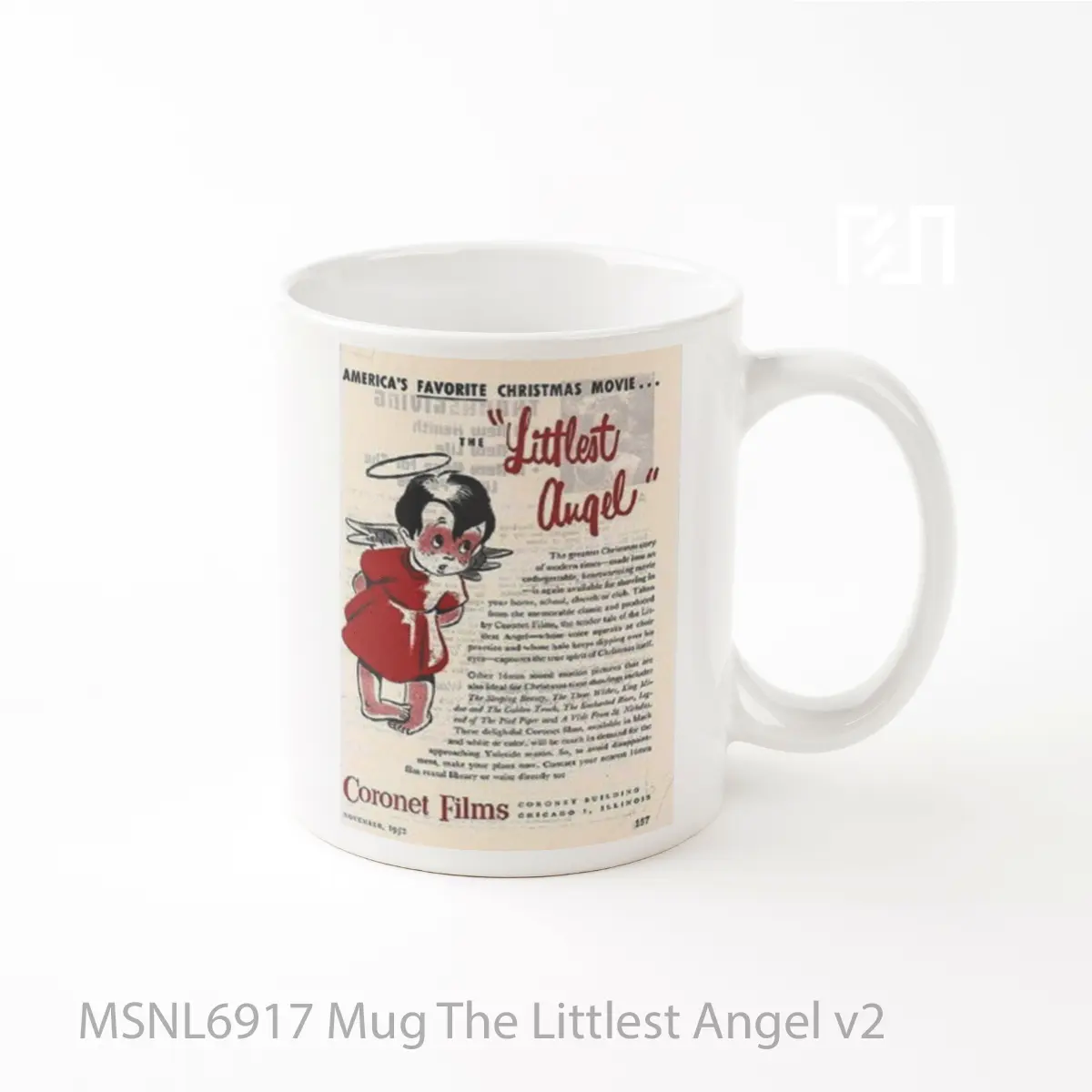 Mug The Littlest Angel V2 Gelas Keramik Tema Film MSNL6917