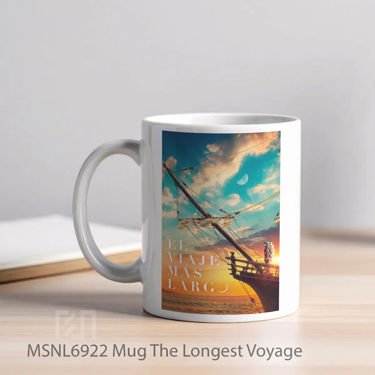 Mug The Longest Voyage Gelas Keramik Tema Film MSNL6922 - Tampak Kiri