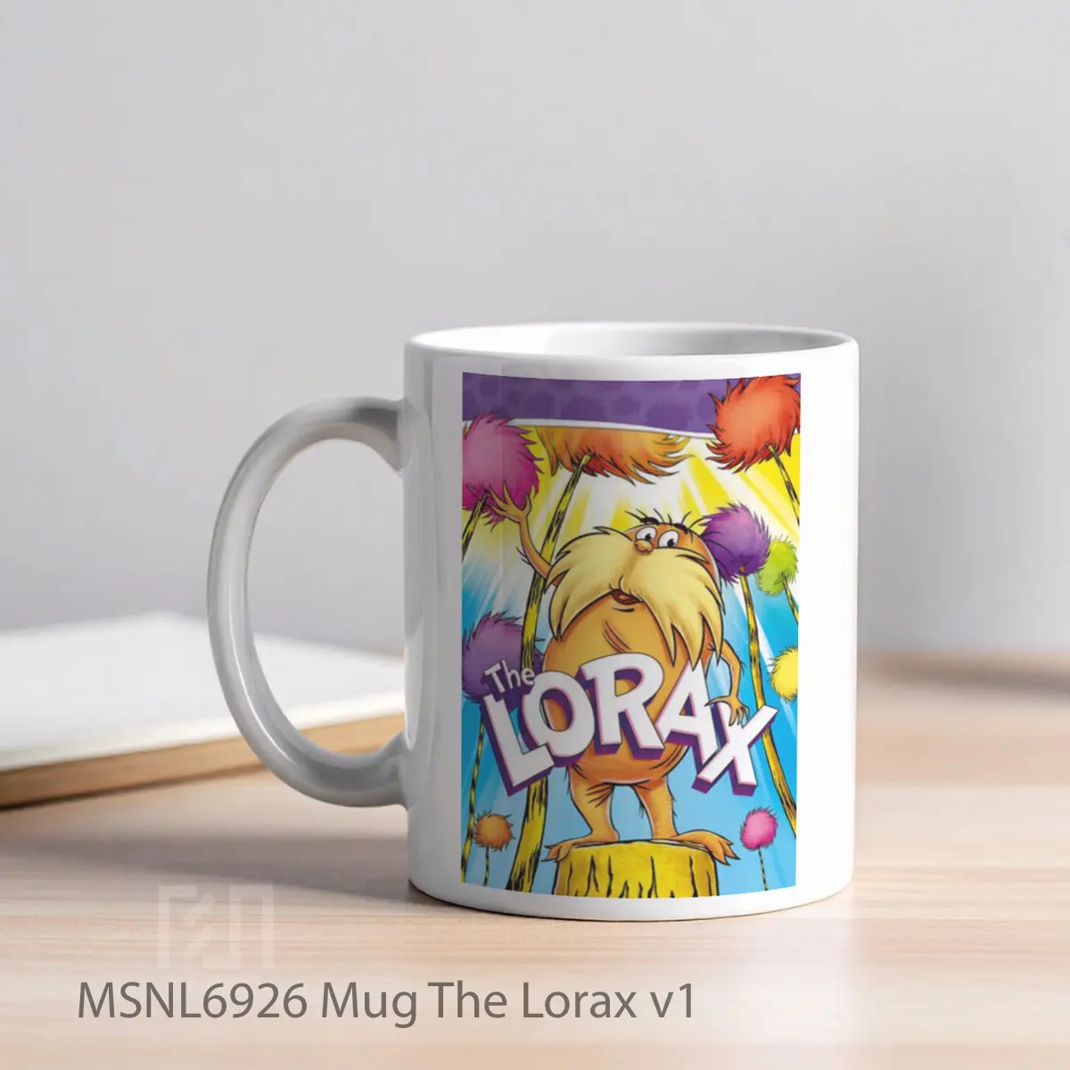 Mug The Lorax V1 Gelas Keramik Tema Film MSNL6926 - Tampak Kiri