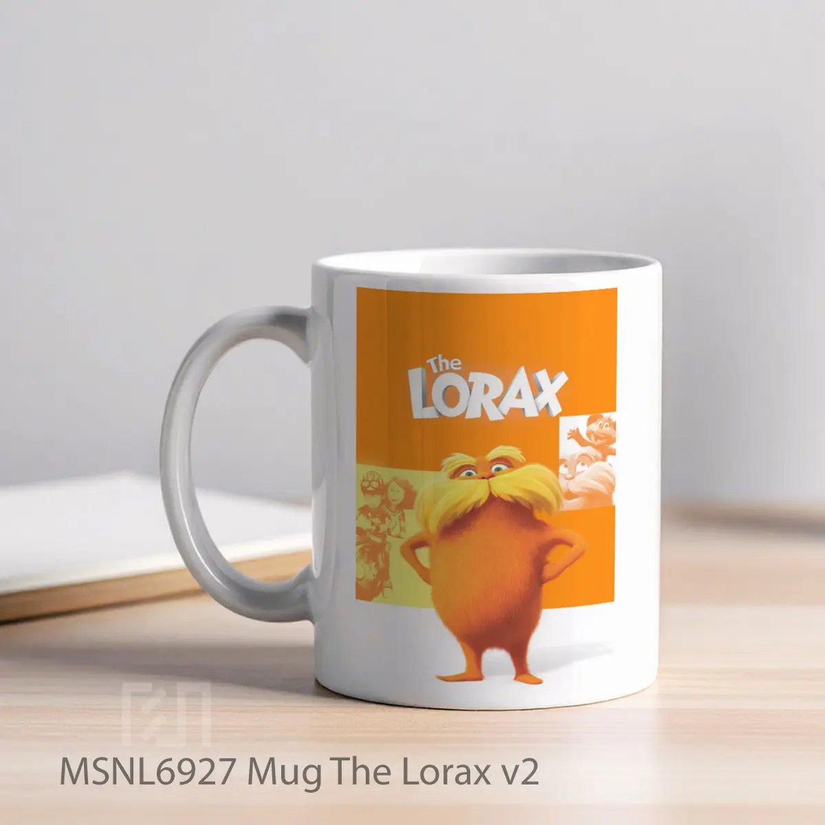 Mug The Lorax V2 Gelas Keramik Tema Film MSNL6927 - Tampak Kiri