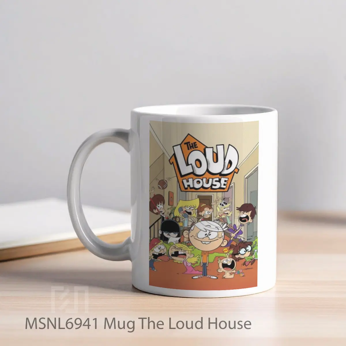 Mug The Loud House Gelas Keramik Tema Film MSNL6941 - Tampak Kiri