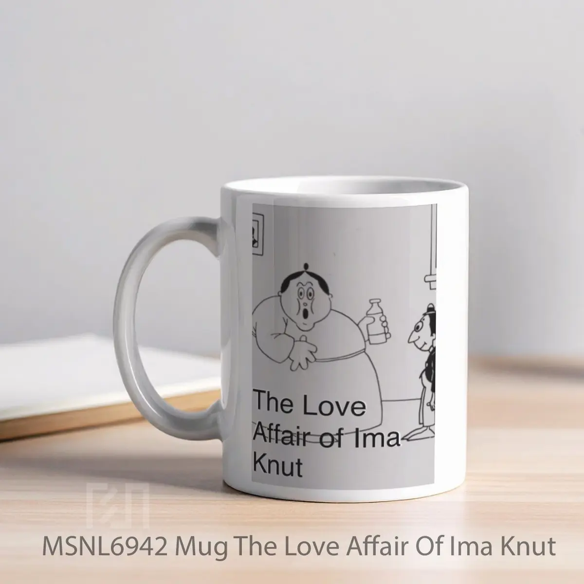 Mug The Love Affair Of Ima Knut Gelas Keramik Tema Film MSNL6942 - Tampak Kiri