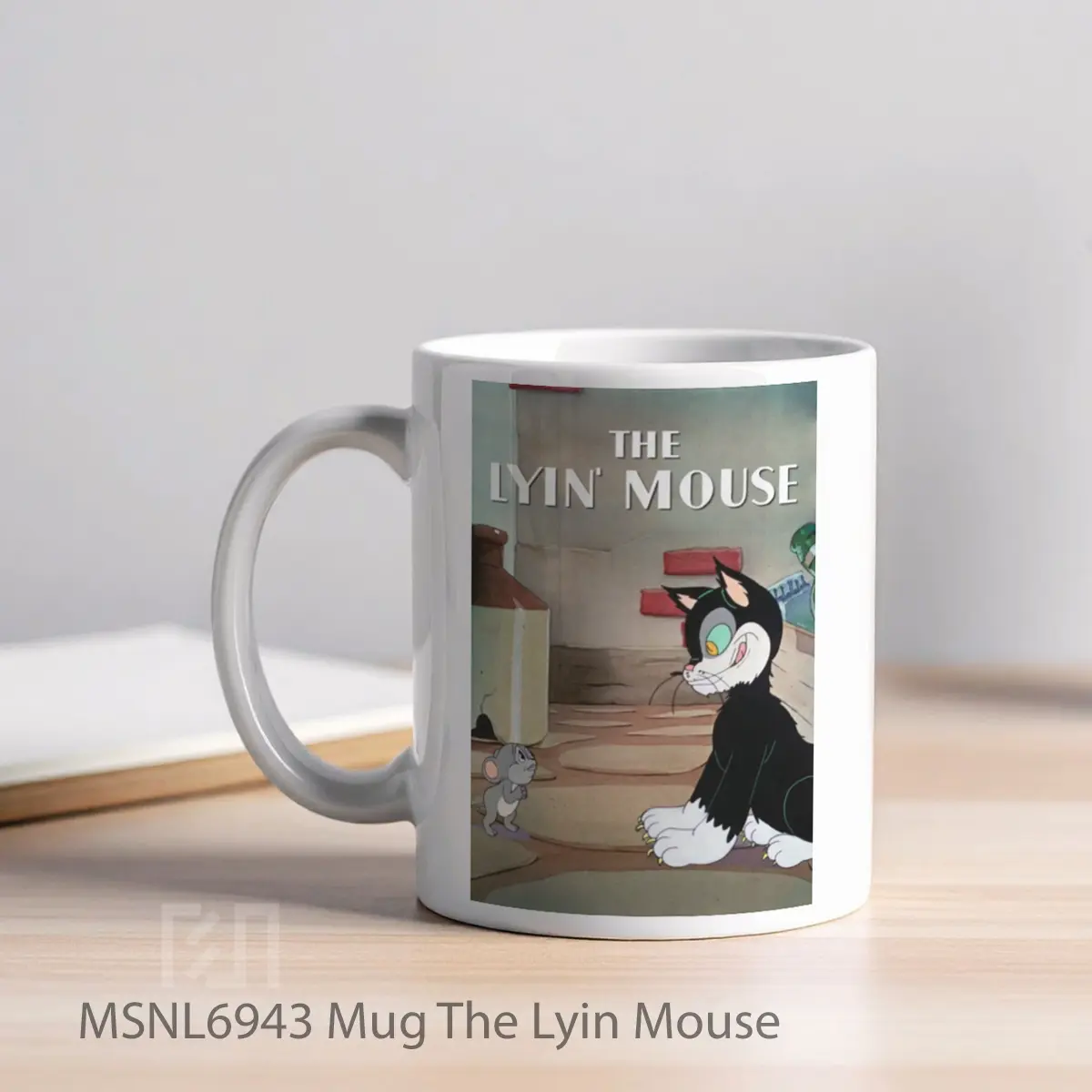 Mug The Lyin Mouse Gelas Keramik Tema Film MSNL6943 - Tampak Kiri