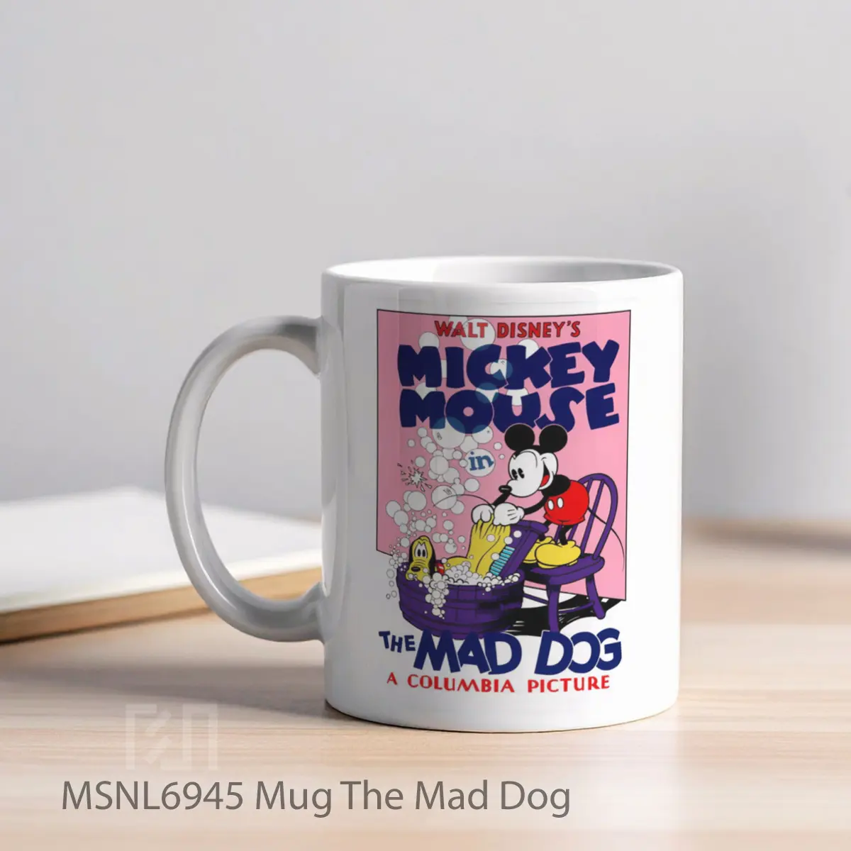 Mug The Mad Dog Gelas Keramik Tema Film MSNL6945 - Tampak Kiri