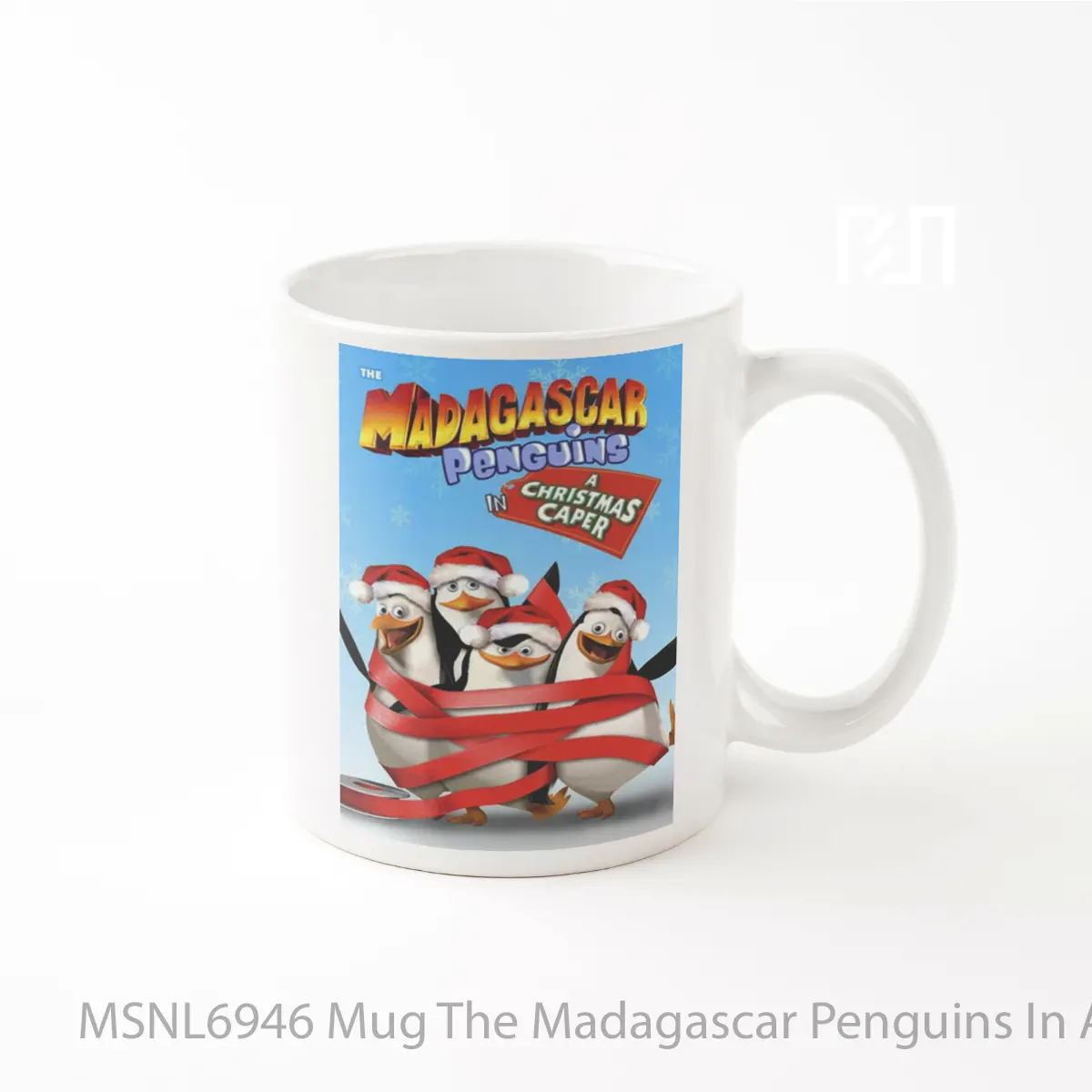 Mug The Madagascar Penguins In A Christmas Caper Gelas Keramik Tema Film MSNL6946